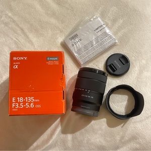 SONY Camera Lens E 18-135mm f/3.5-5.6 for E-Mount | Photo Photography Alpha Zoom